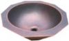 Sell custome designed copper decagon shape vessel sink