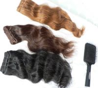 Sell Hera Human Hair Wavy Machine Weft Hair Extensions