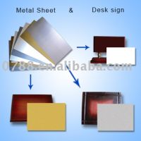 Sublimation metal sheet