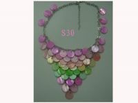 Sell sea shell necklace, earring, brooch, hair ornament, bracelt, key chain