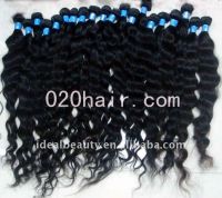 Sell long length unprocessed brazilian virgin hair weft can be dyed