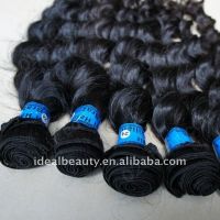 Sell single weft brazilian virgin hair extension for customized order