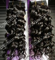 Sell curly wave remy brazilian human hair weave