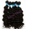 Sell brazilian hair extension , natural color machine weft, double thin
