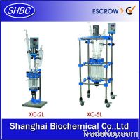 Sell High quality jacketed double glass reactor 1L-3L