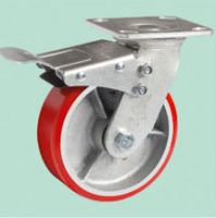 Heavy duty iron core polyurethane-covered casters(silver core)