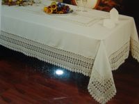 Sell table cloth with macrame lace(guipure) SBR538669