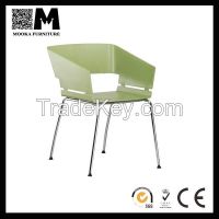 Light restaurant furniture plastic ArmChair