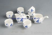 Sell Blue Birds Porcelain Gongfu Tea Set