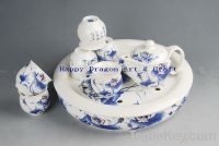 Sell Colorful Lotus Porcelain Double Layer Tea Set