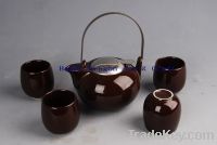 Sell Color Glazed Porcelain Japanese style tea set