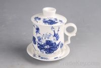Sell Blue Lotus Porcelain Mugs