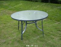 Glass Table, Metal Table, Round Table