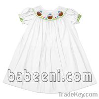 Sell White smocked dress for Easter holiday