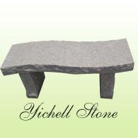 Stone bench, table set, garden ornament