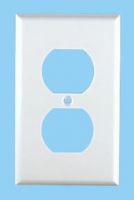 receptacle wall plate for GFCI