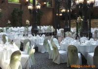 Sell chair cover with jade green sash