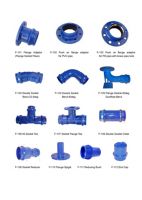 Ductile iron pipe fitting for PVC pipe