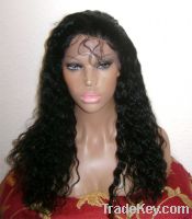 Stock Top Quality Deep Wave 20inch Indian remy hair full lace wigs