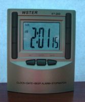 clock, Desktop Clock  (ST-203), LCD clock, digital clock,