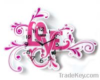 Sell love flower wall clocks