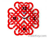 Sell red Chinese tie wall clocks