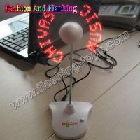 Light Up Message fan with customer's message