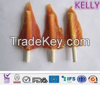 Half a Calcium Stick with Chicken Filet Snacks Food for Pets Dog Snack