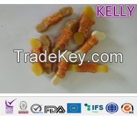 Delicious Cheese Bone Twined by Chicken Meat Dog Treat Factory
