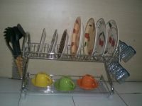 dish rack with chrome plated