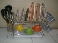dish rack with chrome plated 1