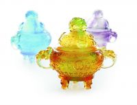Sell Crystal Glass Liuli Buddhism Home Decorative Incense Burner Series