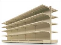 Retail shelving engineering, shelves for supermarkets