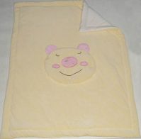 Sell yellow Infant Velvet Blanket with cushion