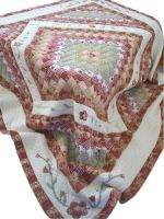 sell Traditional patchwork quilt with patch embroidery