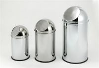 Stainless Steel Waste Push Bin