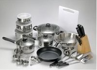 34PCS STAINLESS STEEL COOKWARE SET