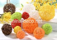 Sell  rattan ball for x'mas decoration