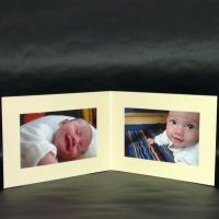Double horizontal 4x6 children, family, landscape Paper Photo Folder