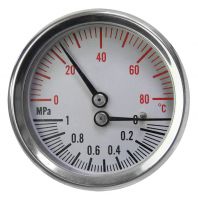 Stainless Steel Case Thermo-manometer