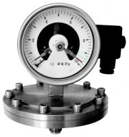 Threaded Dry Diaphragm Seal for Micro Pressure Gauge with Electrical Contacts