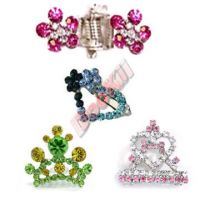 Sell pet barrette or hairclips with crystal