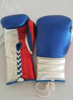 Blue Red Grant Model Professional Custom Made Shin Boxing Gloves Customer Brand Logo Printed