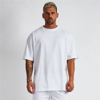 High Quality Baggy Model Customize White T-Shirts Short Sleeve With Customize Embroidered Logos.