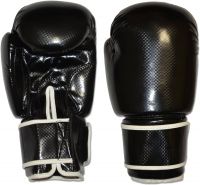ASHWAY Synthetic Leather Boxing Gloves shine For Men & Women, Kick boxing Sparring Training Gloves, Muay Thai Style Punching Bag Mitts, Fight Gloves (Black, 8, 10, 12, 14, 16 oz )