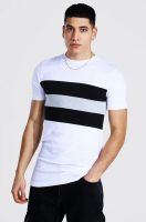 DESIGN Men Round Neck White T-Shirt Regular Fit Customize White With Black Printed.