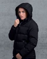 Women Puffa Jackets 100% Polyester Plain Microfibre with TPU coating Quilted stitch detailing with poly-Fill padding