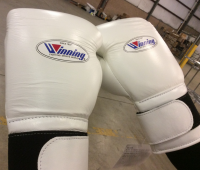 Winning White Professional Custom Made Boxing Gloves