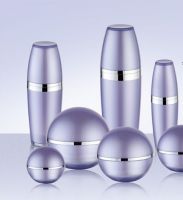 spherical acrylic lotion bottles and cream jars