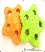 Rubber five stars pet toy